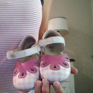 Livie and Luca Pink Gingham Mary Jane shoes